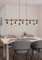 Eglo Townshend langbordspendel sort/brun L150 x H110 cm